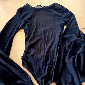 Sheer Black Bodysuit